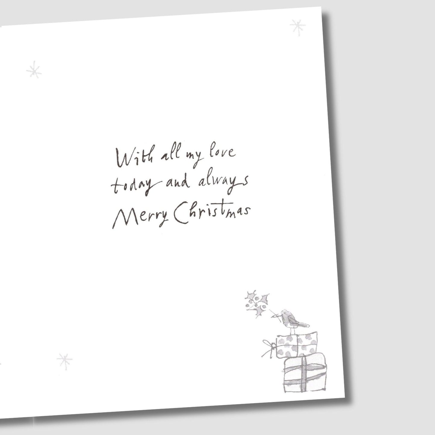 Quentin Blake To My Partner Christmas Card Fun Bunny Love Xmas Greetings