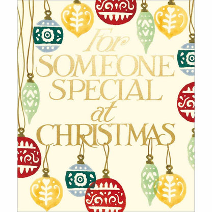 Emma Bridgewater Someone Special Christmas Card Festive Baubles Xmas Greetings