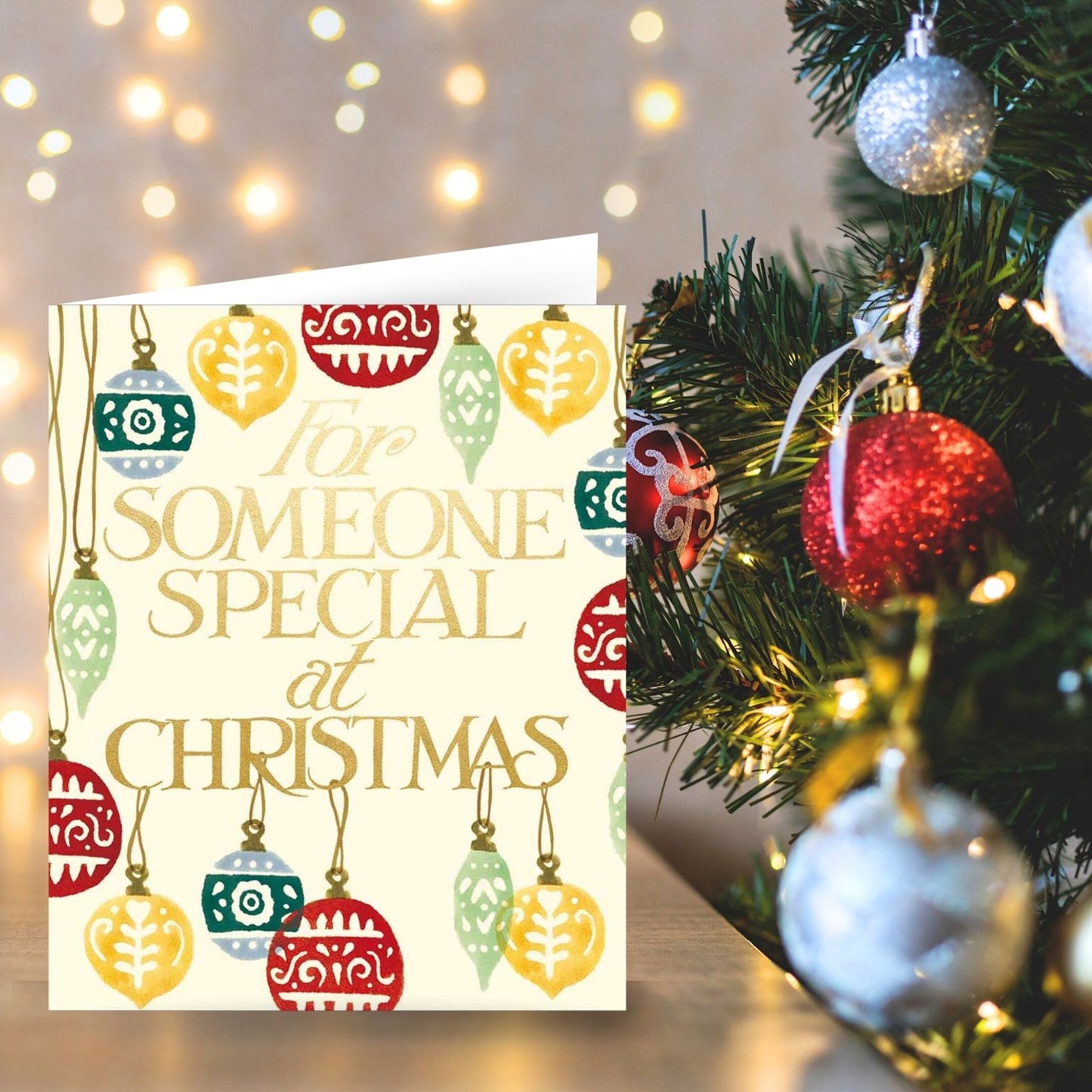 Emma Bridgewater Someone Special Christmas Card Festive Baubles Xmas Greetings