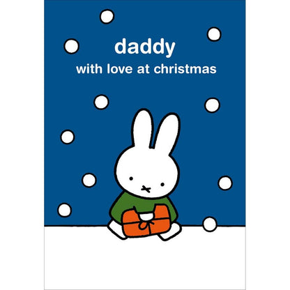 Miffy Daddy Christmas Card Cute Bunny With Love At Christmas Xmas Greetings