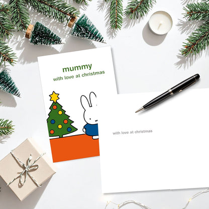 Miffy Mummy Christmas Card Cute Bunny With Love At Christmas Xmas Greetings