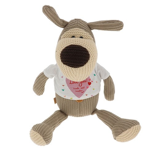 Boofle Knitted Toy Love You Loads Super Snuggly Pup! Plush Gift Idea