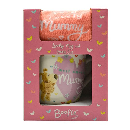 Boofle Amazing Mummy Mug & Socks Gift Set Love-Filled Surprise! Gift Idea