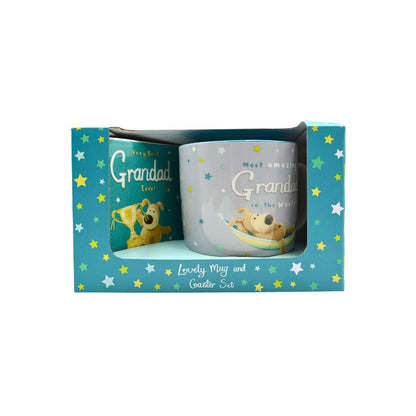 Boofle Amazing Grandad Mug & Coaster Gift Set Galactic Surprise! Gift Idea