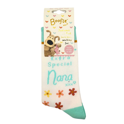Boofle Special Nana Peachy Petals Perfection Socks Gift Idea
