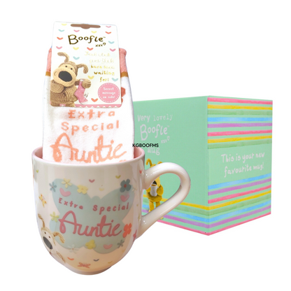Boofle Special Auntie Mug & Socks Gift Set
