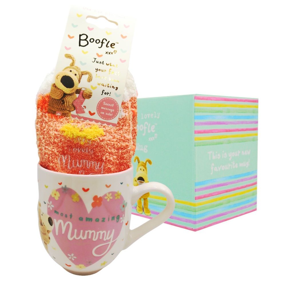 Boofle Very Best Mummy Mug & Socks Gift Set