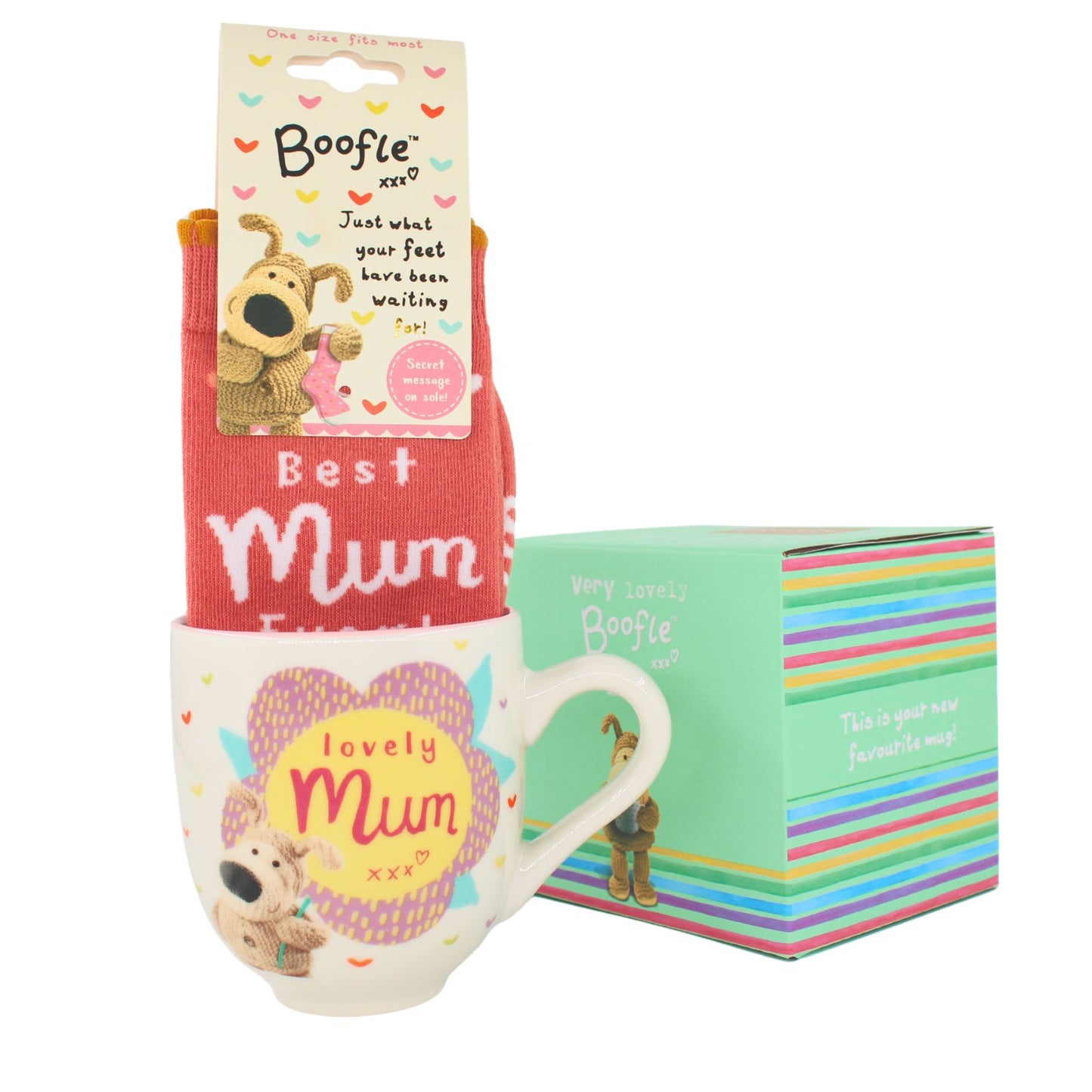 Boofle Mum In A Million Mug & Socks Gift Set