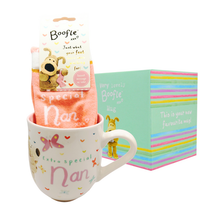 Boofle Wonderful Nan Mug & Socks Gift Set