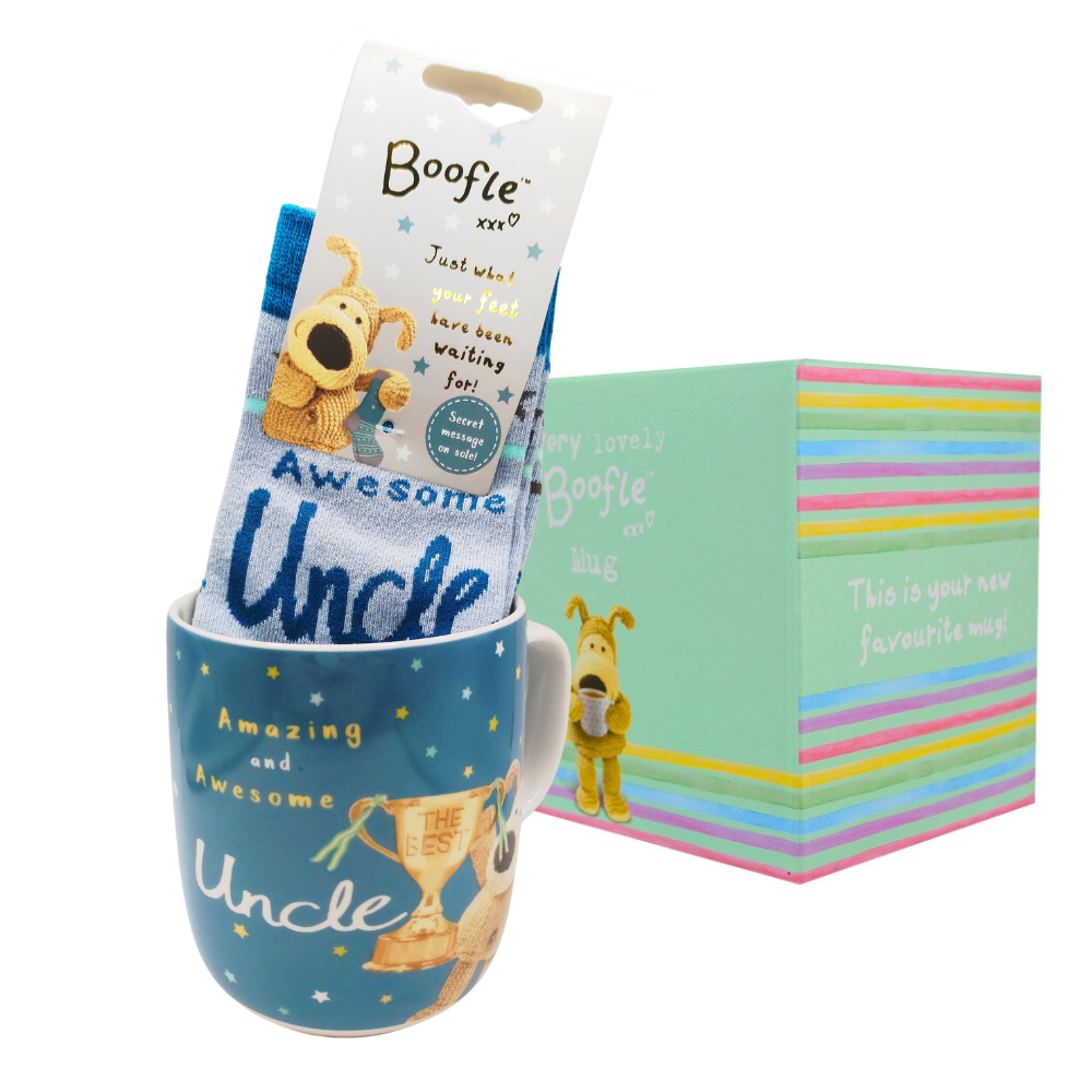 Boofle Awesome Uncle Mug & Socks Gift Set