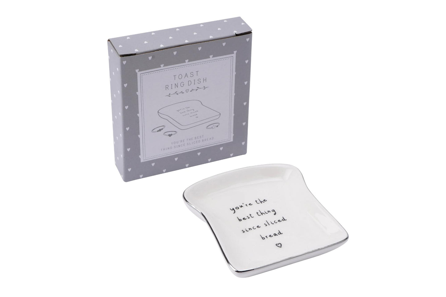 Send With Love You're The Best Sliced Bread Ceramic Ring Dish Trinket Tray Gift