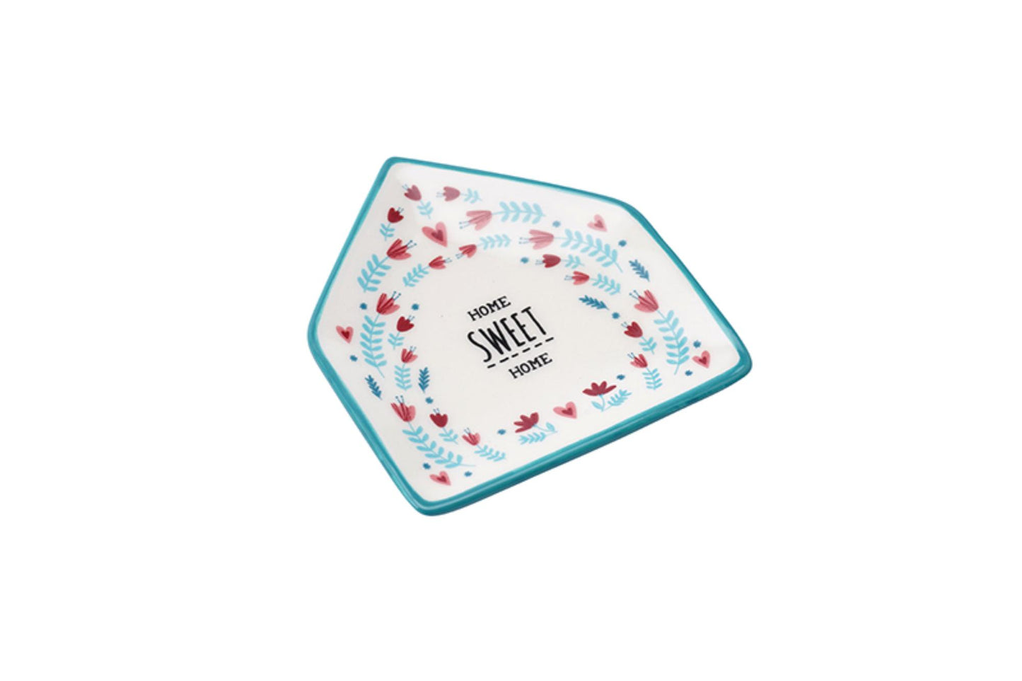 Live Happy Home Sweet Home Ceramic Trinket Tray Dish Ornament Gift