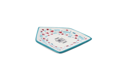 Live Happy Home Sweet Home Ceramic Trinket Tray Dish Ornament Gift