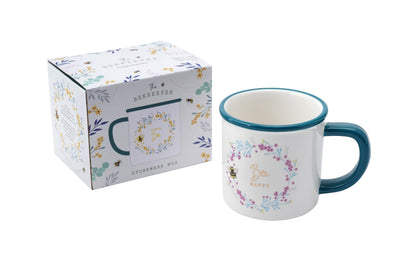 The Beekeeper Bee Happy Stoneware Mug Bee-Utifully Buzzing! Mug In Gift Box Gift