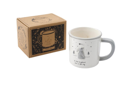 Send With Love Stargazing Hare Ceramic Mug In Gift Box Gift Idea