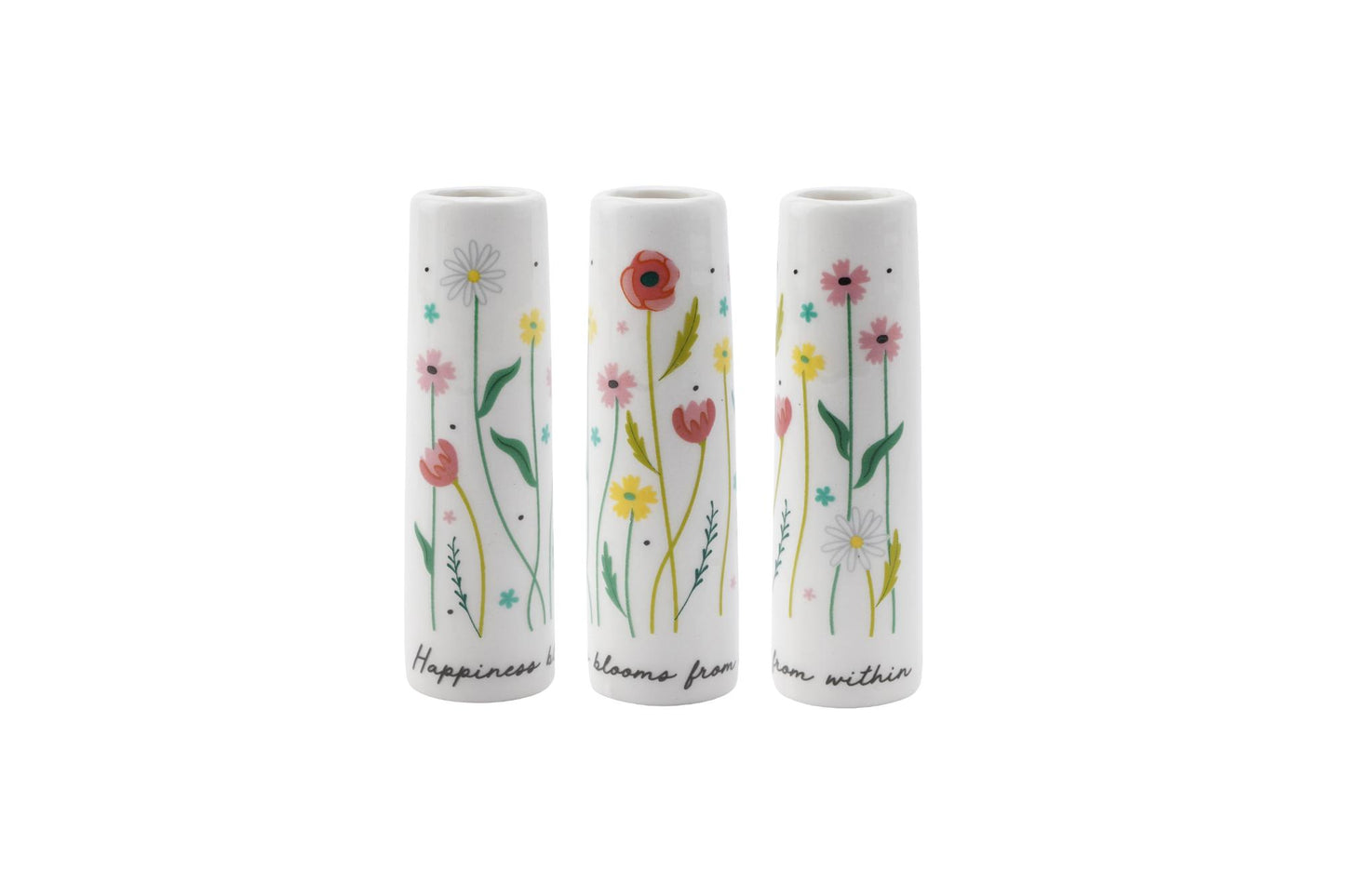 The Flower Market Happiness Single Stem Bud Mini Ceramic Bud Vase Gift Idea