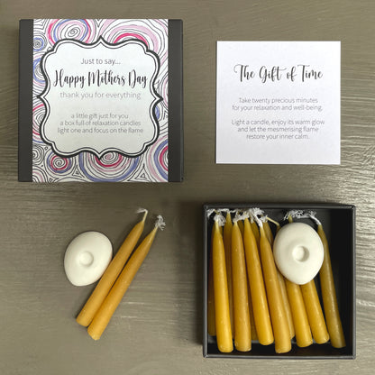 Cotton & Grey Just To Say... Happy Mother's Day Candles Beeswax Candle Gift Idea