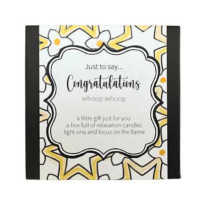 Cotton & Grey Just To Say... Congratulations Candles Beeswax Candle Gift Idea
