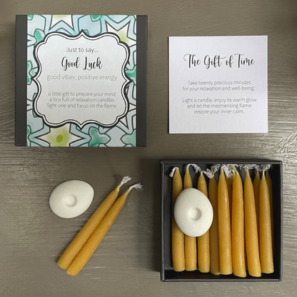 Cotton & Grey Just To Say... Good Luck Candles Lucky Candles Beeswa Gift Idea