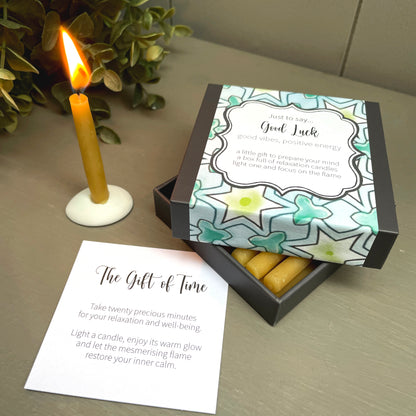 Cotton & Grey Just To Say... Good Luck Candles Lucky Candles Beeswa Gift Idea