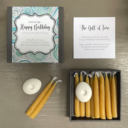 Cotton & Grey Just To Say... Happy Birthday Candles Make a Wish Gift Idea