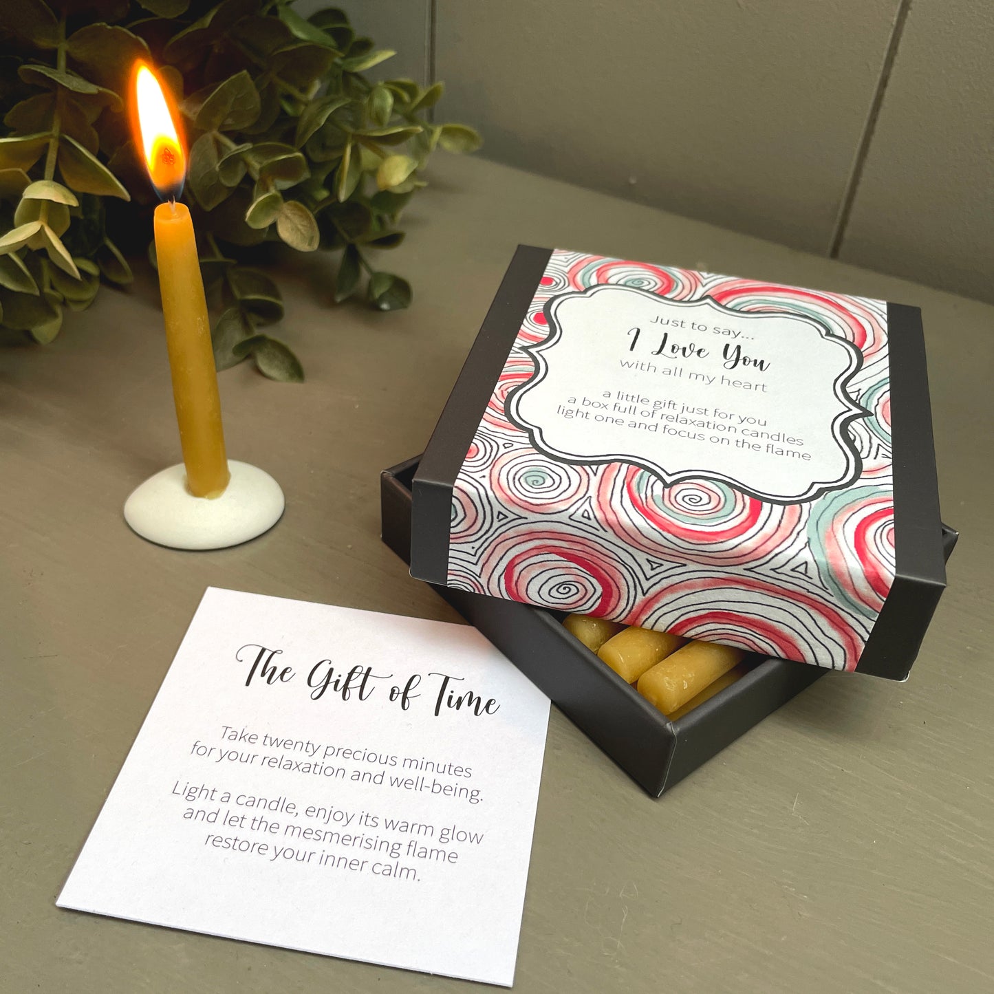 Cotton & Grey Just To Say... I Love You Candles Love Lights Candle Gift Idea