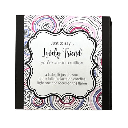 Cotton & Grey Just To Say... Lovely Friend Candles Friendship Candle Gift Idea