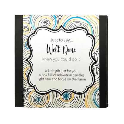 Cotton & Grey Just To Say... Well Done Candles Achievement Congratulations Gift