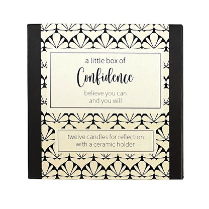 Cotton & Grey A Little Box Of Confidence Candles Be Bold Good Luck Candle Gift