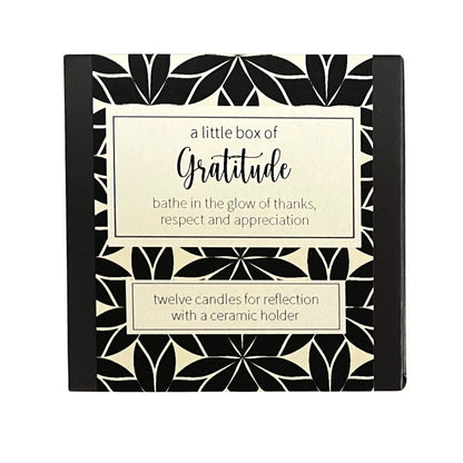 Cotton & Grey A Little Box Of Gratitude Candles Thank You Candle Gift