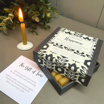 Cotton & Grey A Little Box Of Happiness Candles Beaming Bliss Candle Gift Idea