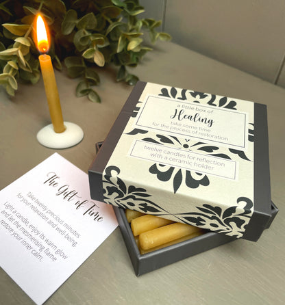 Cotton & Grey A Little Box Of Healing Candles Happy Healing Get Well Candle Gift