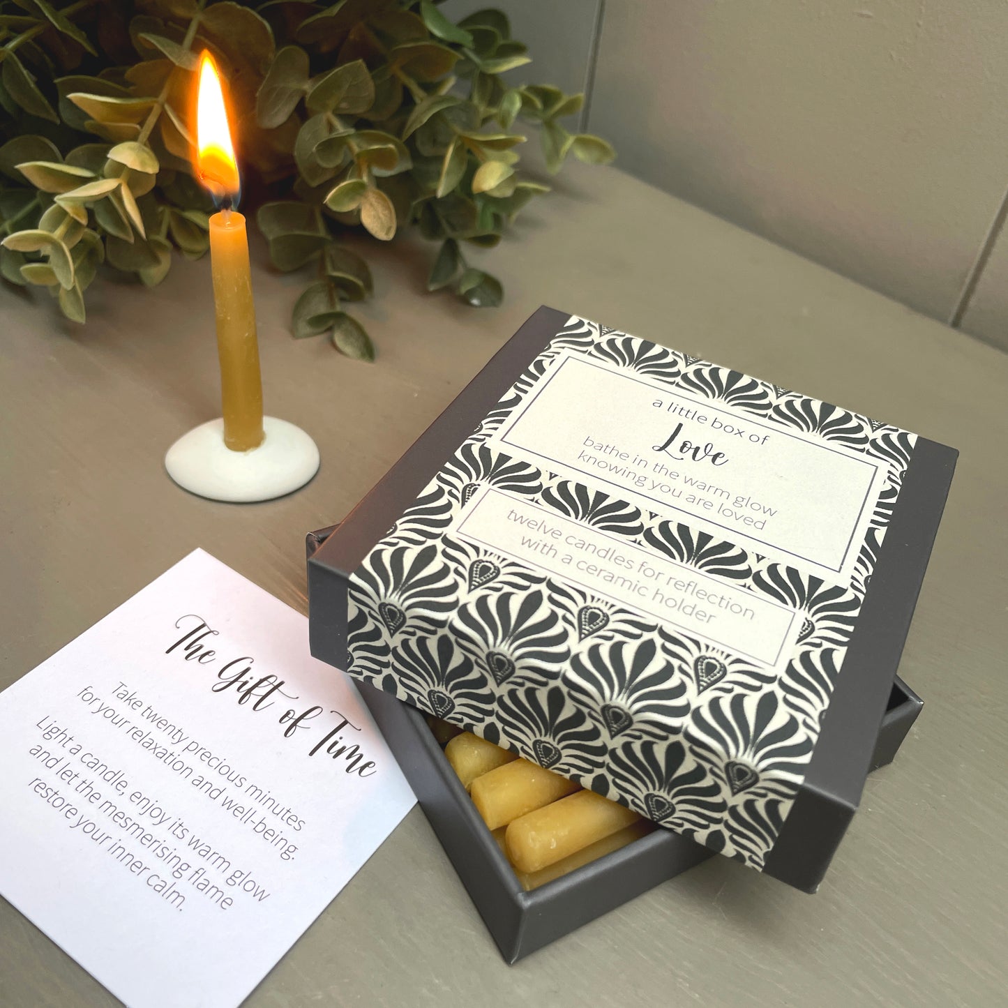 Cotton & Grey A Little Box Of Love Candles Gift Idea