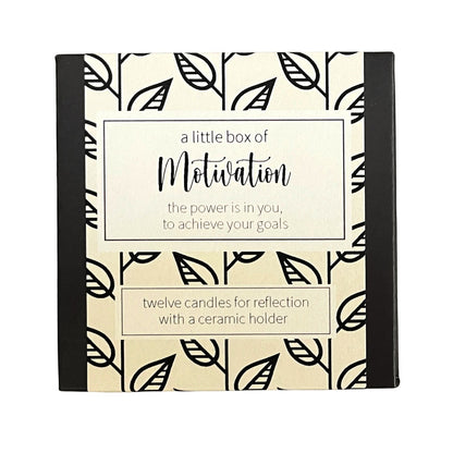 Cotton & Grey A Little Box Of Motivation Candles Goal Getter Good Luck Gift Idea