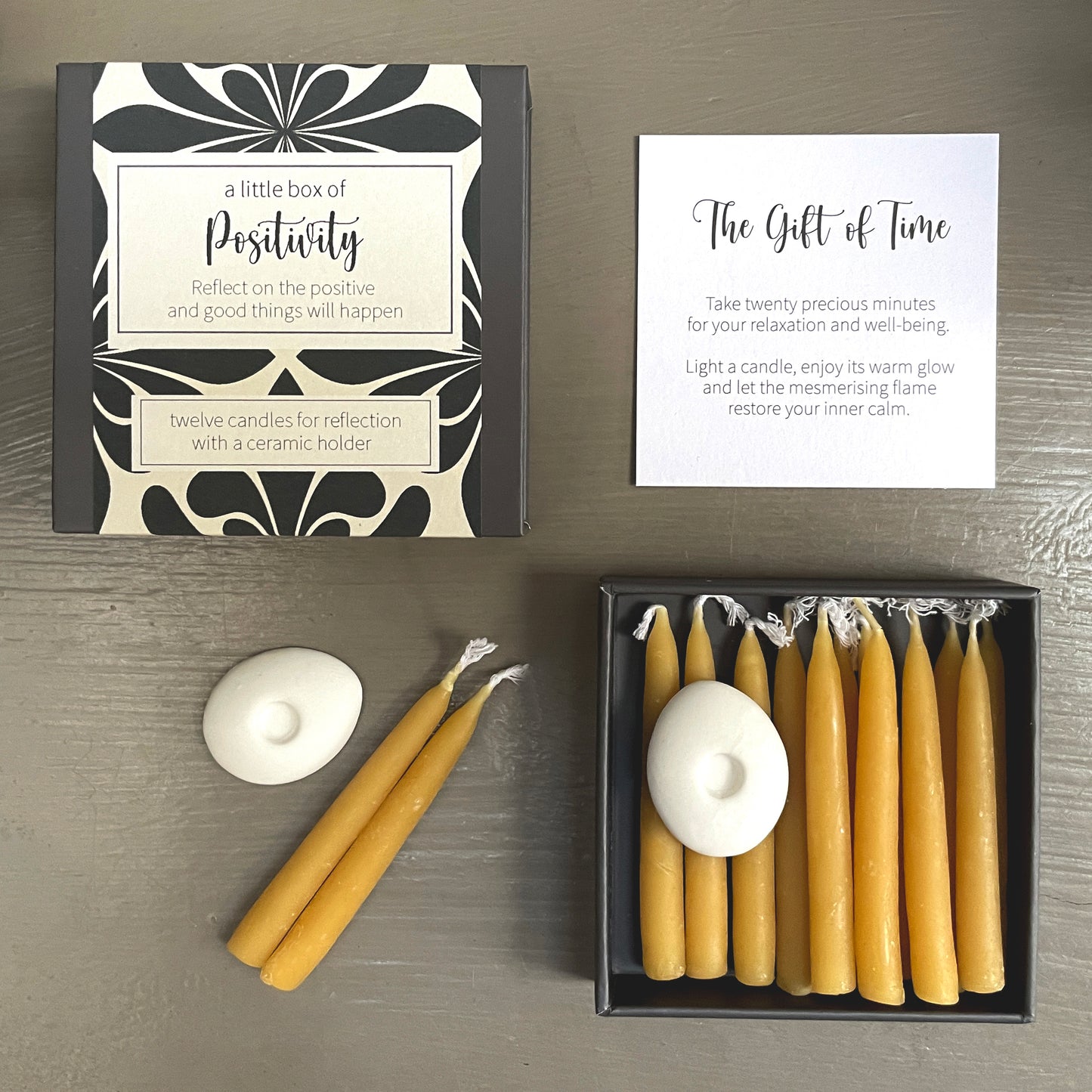 Cotton & Grey A Little Box Of Positivity Candles All Good Candle Gift Idea