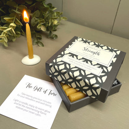 Cotton & Grey A Little Box Of Strength Candles Be Brave Candle Gift Idea