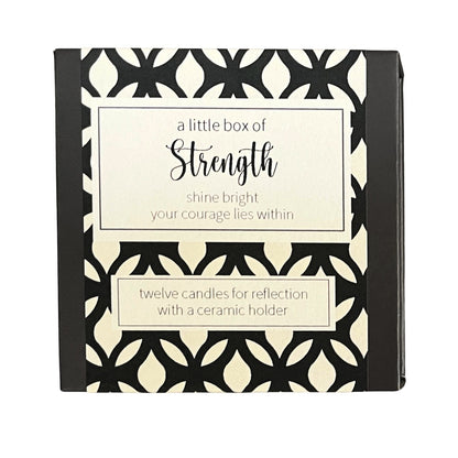 Cotton & Grey A Little Box Of Strength Candles Be Brave Candle Gift Idea