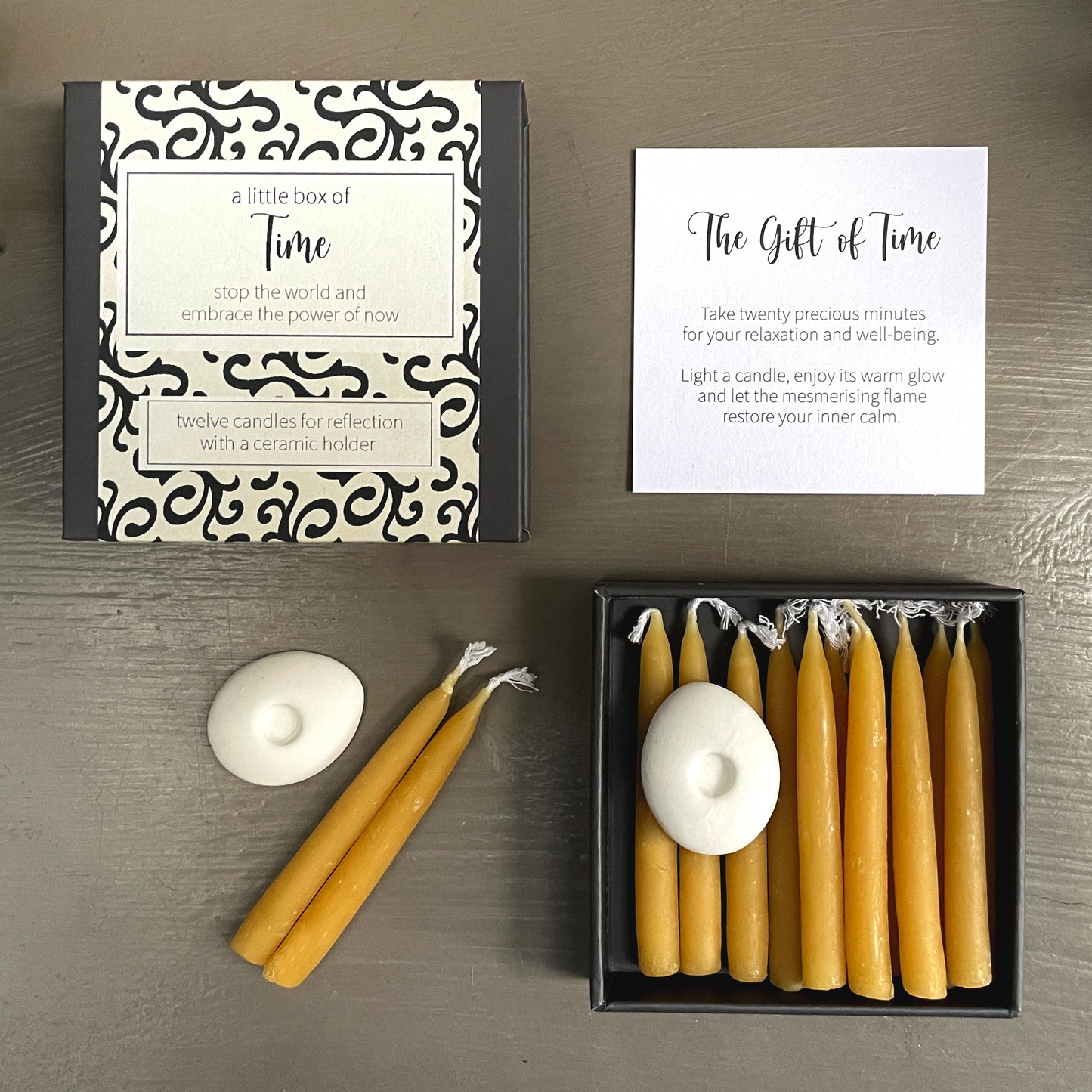 Cotton & Grey A Little Box Of Time Candles Self-Love Candle Gift Idea