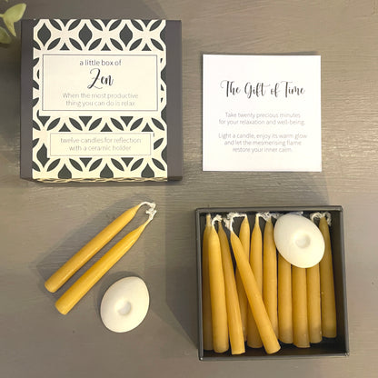 Cotton & Grey A Little Box Of Zen Candles Find Serenity Candle Gift Idea