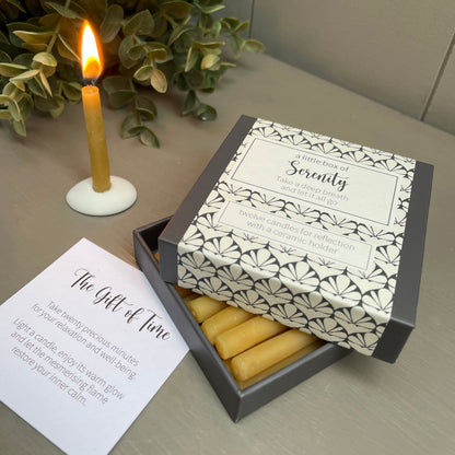 Cotton & Grey A Little Box Of Serenity Candles Find Serenity Candle Gift Idea