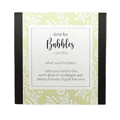 Cotton & Grey Time For Bubbles Candles Bath Bliss Candle Gift Idea
