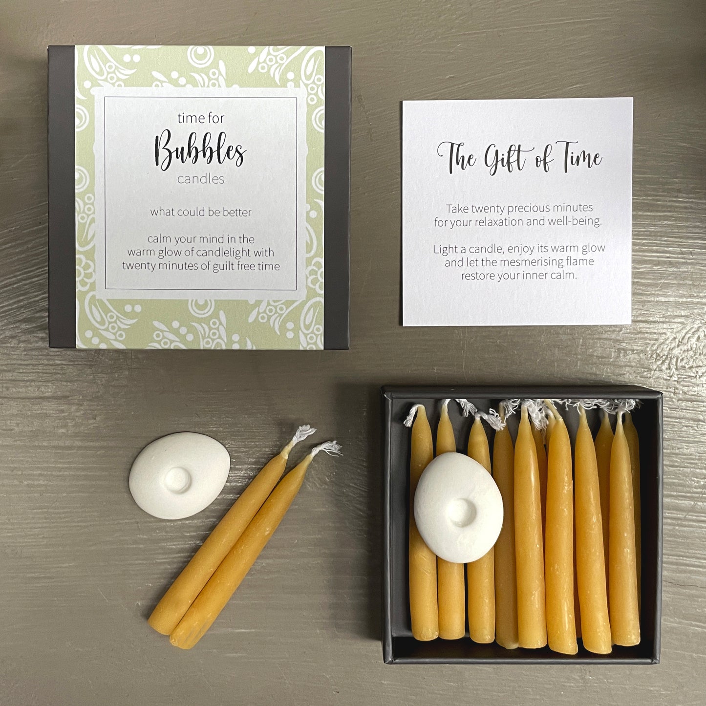 Cotton & Grey Time For Bubbles Candles Bath Bliss Candle Gift Idea