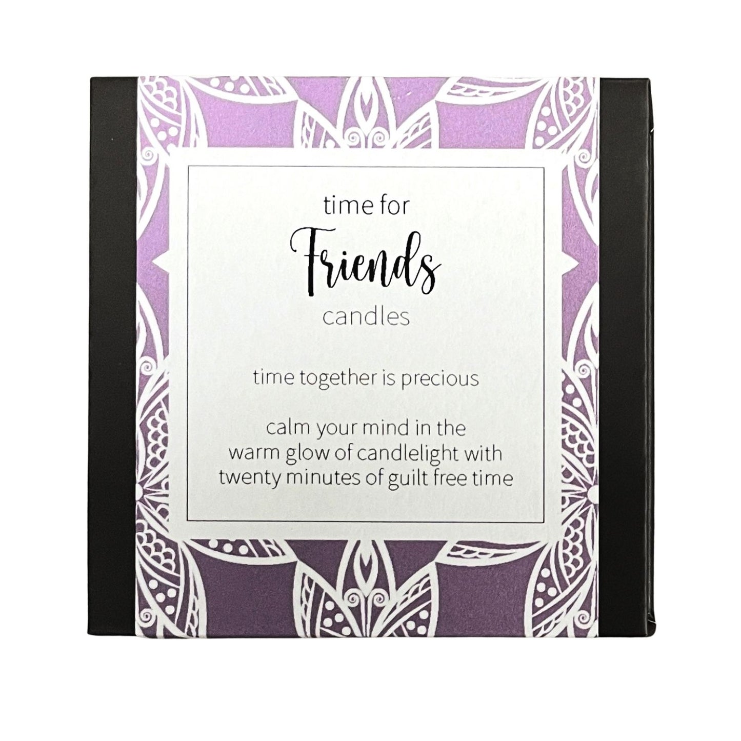 Cotton & Grey Time For Friends Candles Bonding Flames Beeswax Candle Gift Idea
