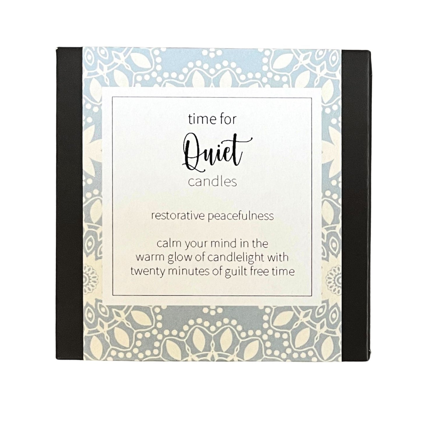 Cotton & Grey Time For Quiet Candles Calm Beeswax Candle Gift Idea