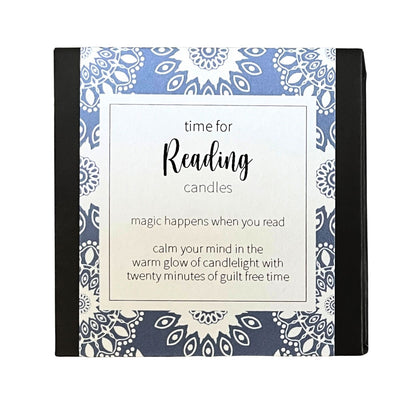 Cotton & Grey Time For Reading Candles Read & Relax Beeswax Candle Gift Idea