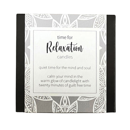 Cotton & Grey Time For Relaxation Candles Beeswax Candle Gift Idea