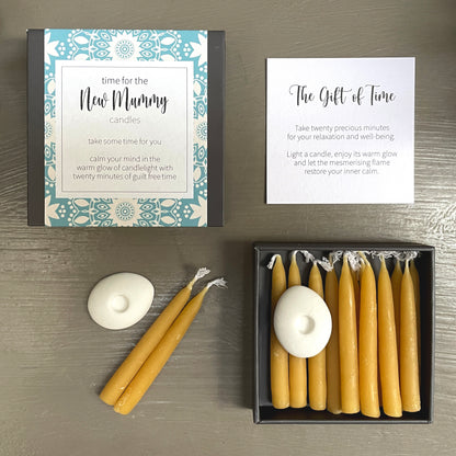 Cotton & Grey Time For New Mummy CandlesBeeswax Candle Gift Idea
