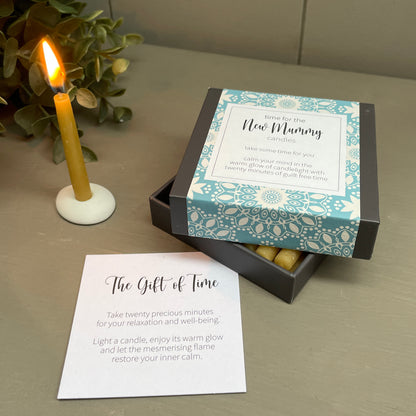 Cotton & Grey Time For New Mummy CandlesBeeswax Candle Gift Idea