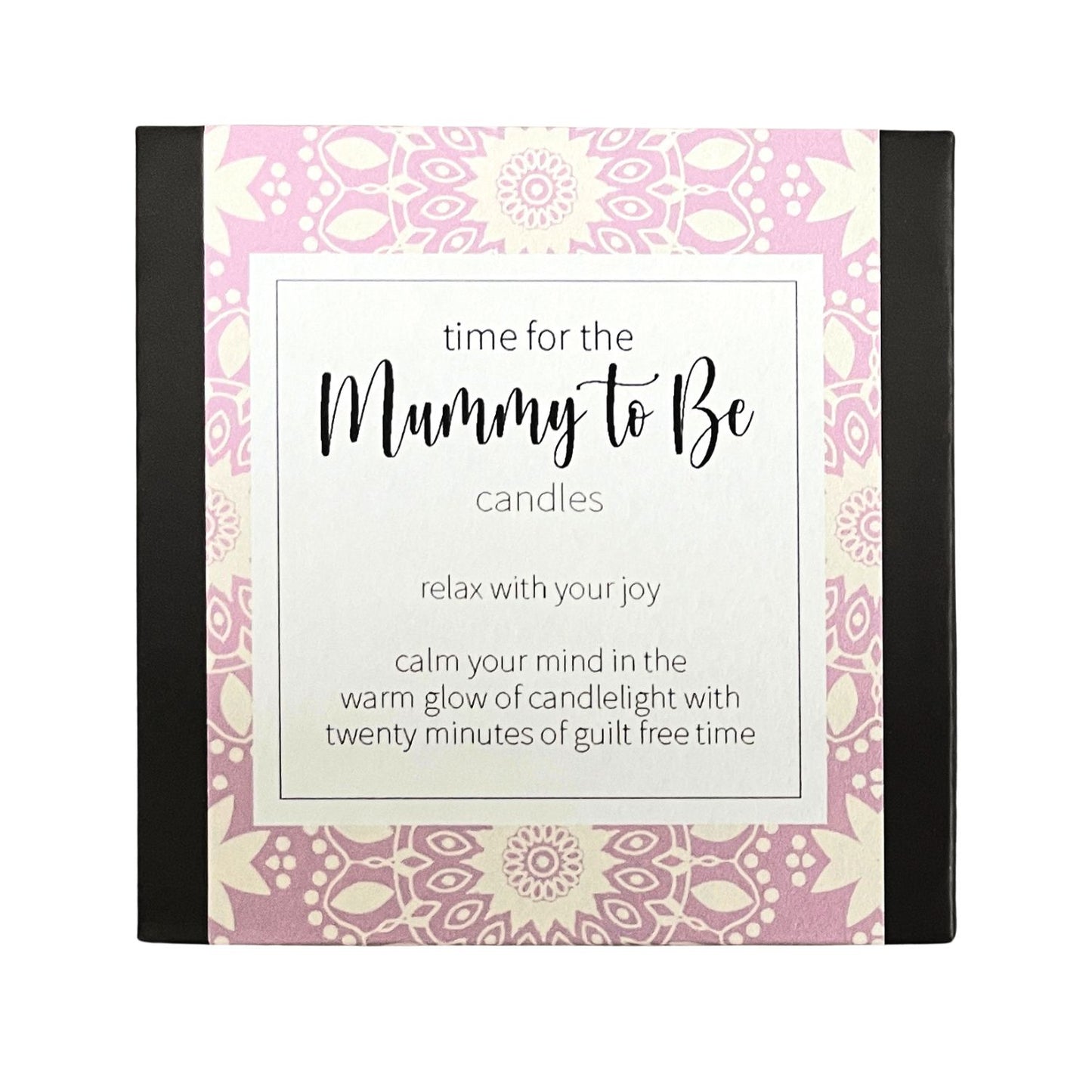 Cotton & Grey Time For Mummy To Be Candles Beeswax Candle Gift Idea