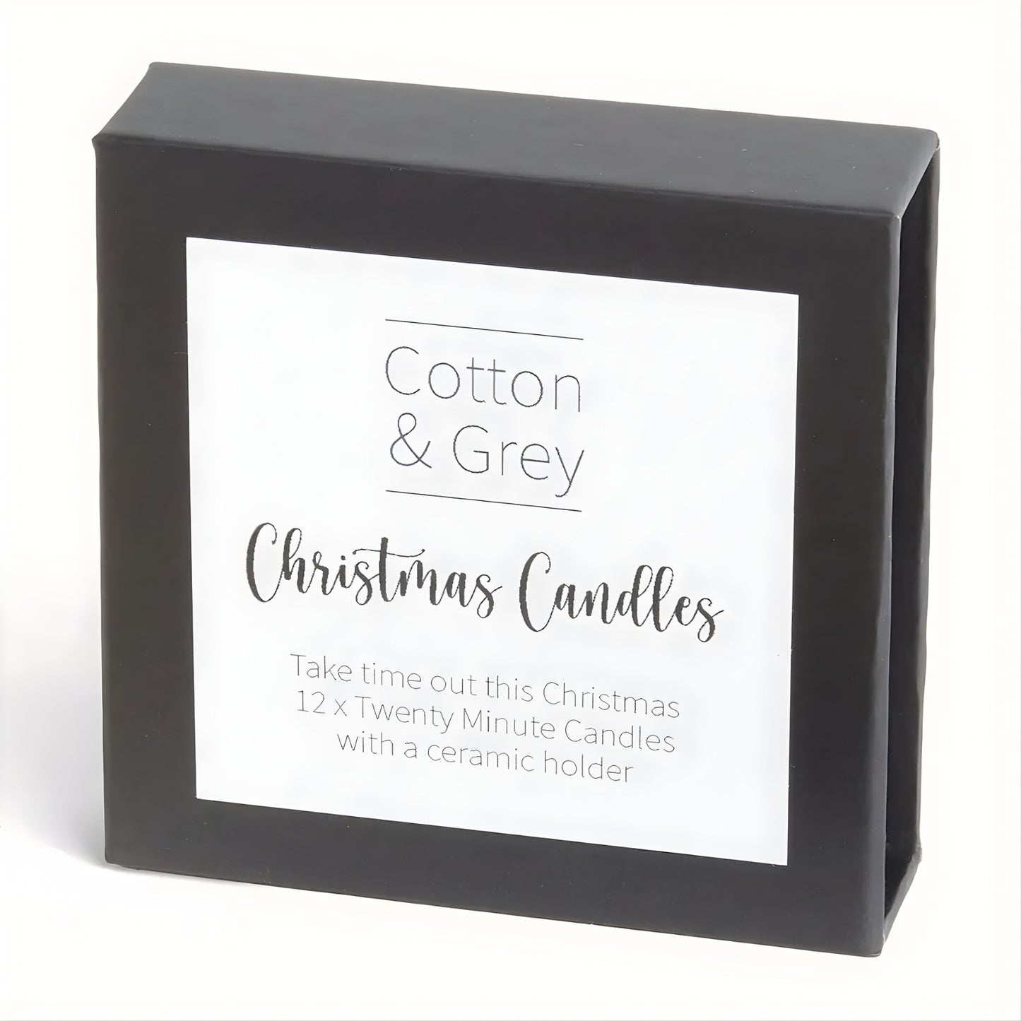 Cotton & Grey Christmas Candles Take Time Out Mindful Christmas Gift Idea